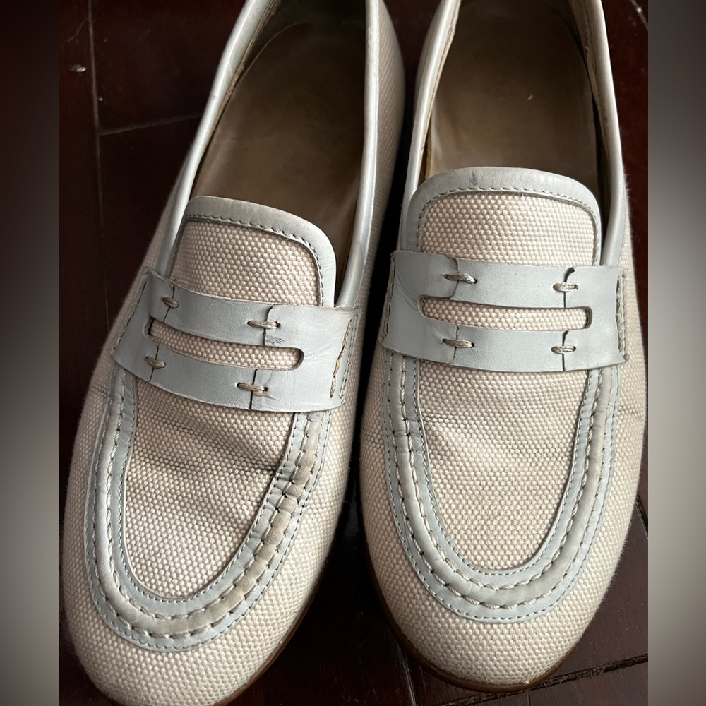 Hogan Canvas Loafers size 7